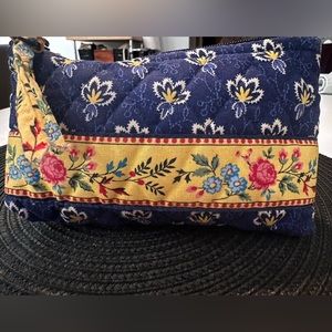 Vera Bradley vinyl lined makeup pouch